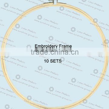 Wholesale Cross Stitch Supplies Sewing Tools Circle Round Natural Bamboo Embroidery Hoops004