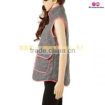 FACTORY Wholesale Monogrammed Herringbone Vest photo-2