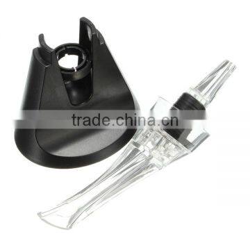 New Fashion High Quality Mini Transparent Acrylic Travel Bar Red Wine Aerator Decanter Pourer Essential Set Quick Aerating photo-2