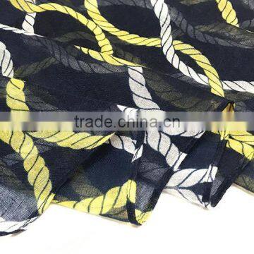 High Quality Thick Voile Printed Scarf Women Spring Summer New Styles Fashion Scarves Shawl