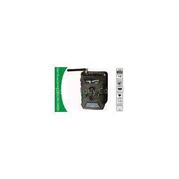 NO Glow Black IR Flash SMS Trail Camera , Night Time Game Scouting Camera