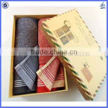 gift towel/gift towel set packing/gift boxes for towel