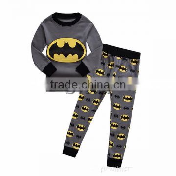 Wholesale Pajamas Superhero bat man Pajamas for kids Children sleepwear cotton pajamas with High quality