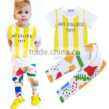 Kids Baby Boy Clothes Outfits Sets Suits Boys Outfit T-Shirt + Pants children's clothing