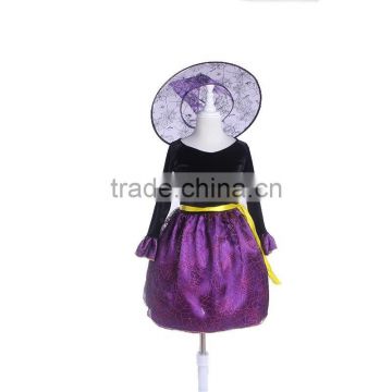 Hot sales girls erotic dress kids costumes halloween witch dress up girls play