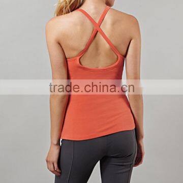 Wholesale Nylon Spandex Yoga Stringer Vest Sexy Tank Top Women Fitness photo-2