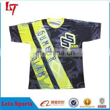 Sublimated dry fit 100%Polyester T-shirts custom breathable quick dry men's short sleeve t-shirts