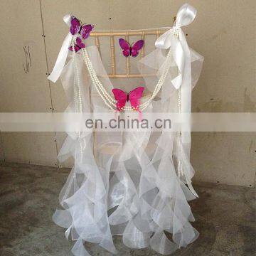 Wholesale Mullticolor Wedding Decoration Plastic Chair Cover