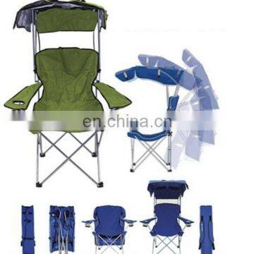 Adjustable Outdoor Folding Leisure Camping Fishing Beach Chair With Sun Canopy Fishing Chair photo-5