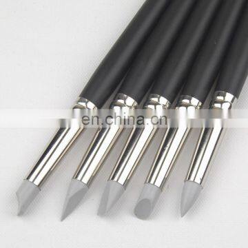 Set of 5 Assorted Shapes #10 Grey Silicon Colour Shaper Painting Tool photo-3