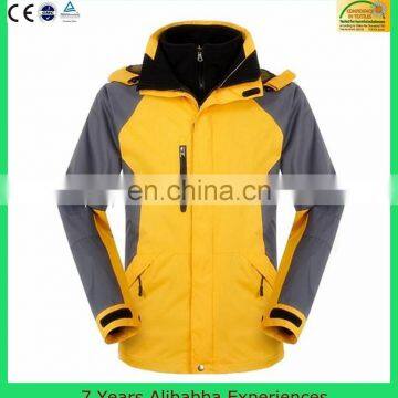 New fashion design men 3 in 1 jacket outdoor 3 in 1 winter jacket promotional