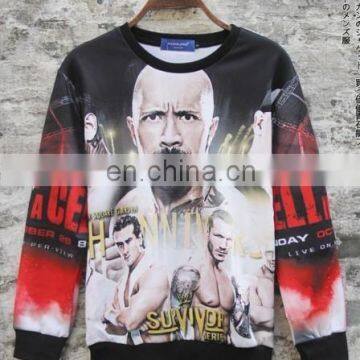 Wholesale men long sleeve custom print sweatshirt