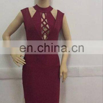 Below Knee Longuette Mermaid Fashion Women Clothes Hot Girl Sexy Club Dress photo-3