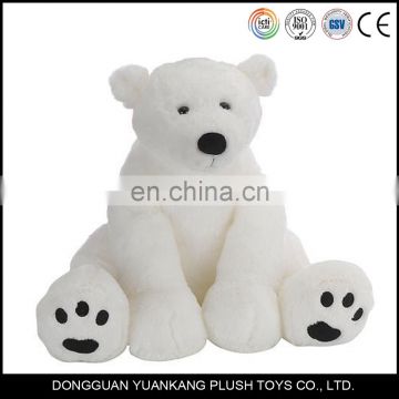 Customized soft toy white polar bear plush