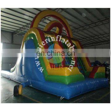 Aier Giant Hot Sale Blue Outdoor Inflatable Water Slide With Pool photo-3