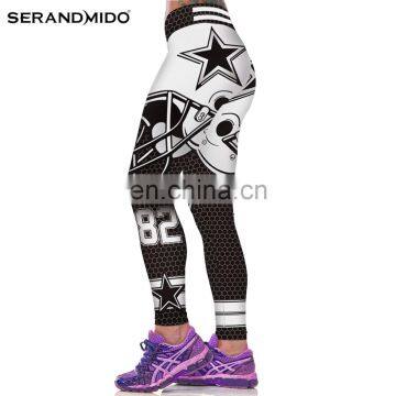 Women America Football Cowboys Custom Printing Yoga Pants photo-3