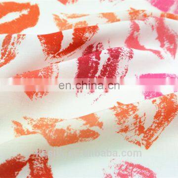 Digital Printing Lipstick Woven 100% Rayon Fabric/ Viscose Fabric/cotton Fabric photo-2