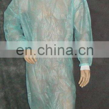 disposable PE coated gown with CE ISO13485 certificatio