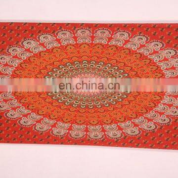 Rajasthani Home Textiles Handmade Printed Mandala Beach Hippie Cotton Bed Sheet Tapestry photo-2