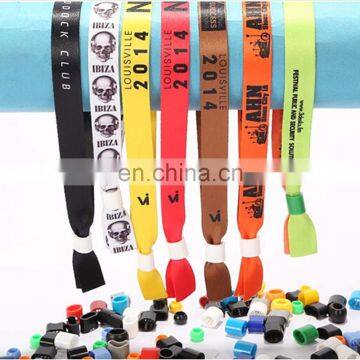 cheap custom festival wristbands bracelets cloth woven wristband