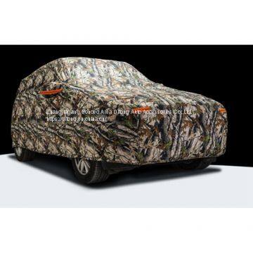 PU Coated Camouflage PEVA Add Cotton Fabric SUV Car Covers photo-3