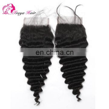 Qingdao hair factory Hot selling top brazilian hair lace front closure