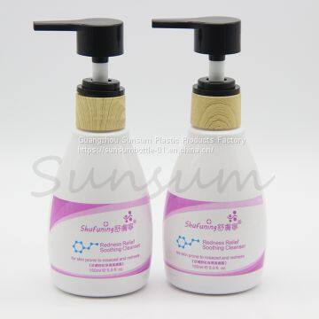 Custom Logo 150ml Plastic Cosmetic Lotion Bottle With Bamboo Pump photo-3