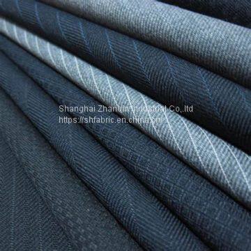 fancy tr man's suiting fabric polyester viscose blend fabric suiting men's high-class suit fabric uniform