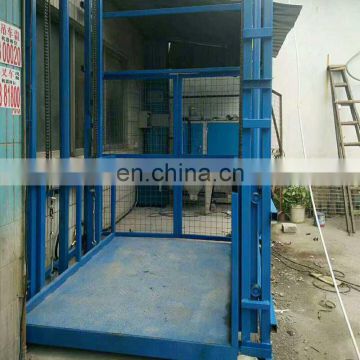 7LSJD Shandong SevenLift warehouse hydraulic guide chain 3 floor cargo vertical lift platform elevator