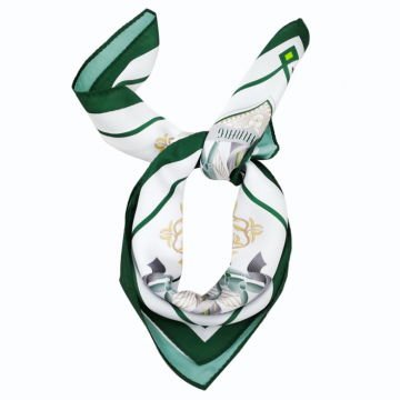 Custom Digital Satin Printed Hand Rolled Hem Silk Women Scarves 2019 photo-5