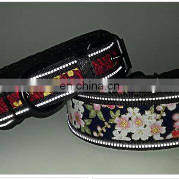Comffortable Light Reflective Cloth Pet Collar Leash Training Dog Printed Rope Pet Chain Pulling Rope photo-3