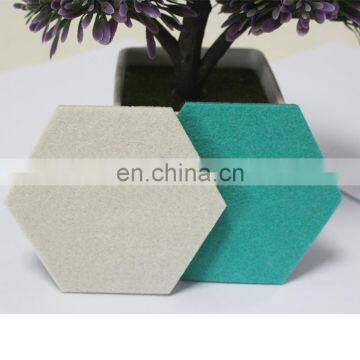 10*10cm 5mm thickness green color felt coaster cup mat