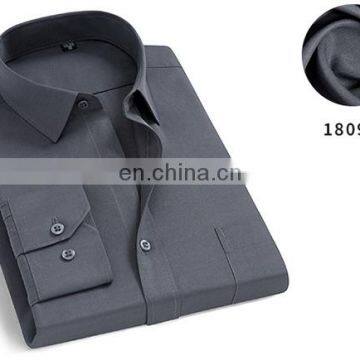 Wholesale Oem Logo No Iron Business Office Mens Button Down Long Sleeve With Chest Pocket Mens Shirts photo-2