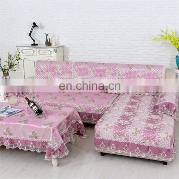 Wholesale Pure And Fresh Style Slipcover Lace Full Sofa Cover China Supplier Couch Covers