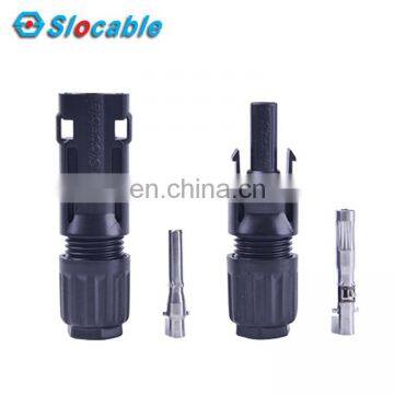 XLPE IP68 Waterproof DC Wire Solar Housing Connector With Thick Pure Copper Terminal