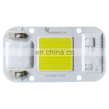 LED COB Chip 50W 110V Full Spectrum White Color Integrated Smart IC Driver