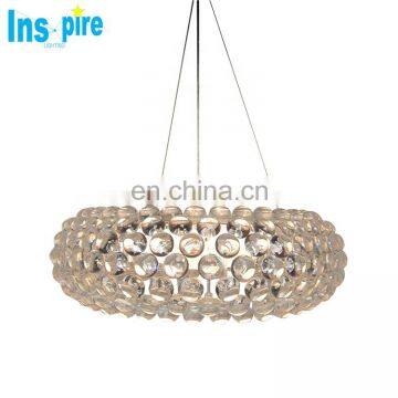 Contemporary Living Room Classic Design Decorative Ceiling Circle Acrylic Ball Led Light Chandelier photo-4
