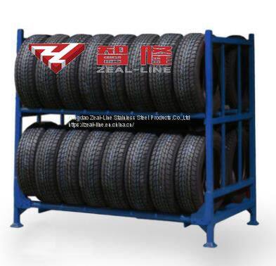 Warehouse Storage Heavy Duty Steel Stacking Tire Racking Tire Rack photo-3