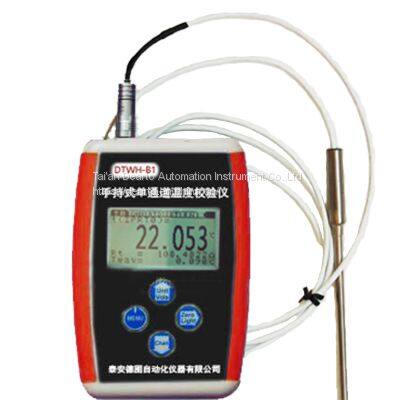 Handheld high accuracy single / dual channel industrial thermometer Used as standard temperature reference in thermal laboratory