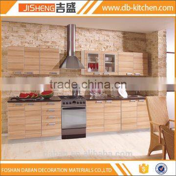 European style melamine hanging kitchen cabinet design in fair price