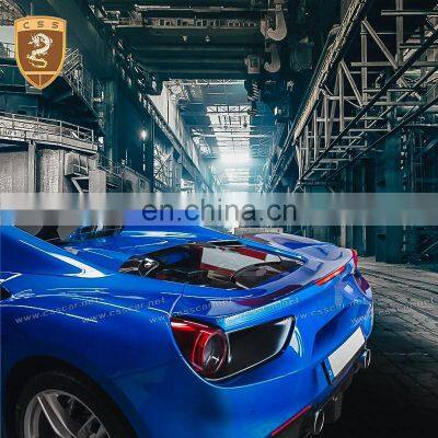 Carbon Fiber FRP Car Engine Hood Covers MISA Style Fits For Fer-rari 488 GTB Modification Auto Parts Engine Hood photo-4