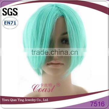 cheap fashion short light blue wholesale cosplay party wigs