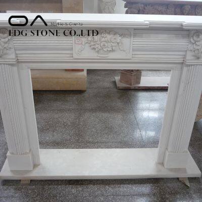 Factory Wholesale White Marble Fireplace photo-2