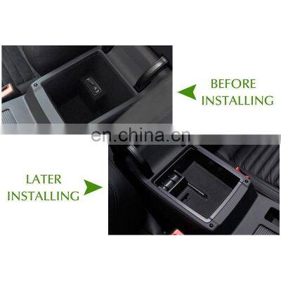 Interior Accessories Parts Silicone Armrest Rest Storage Box Center Control Console Organizer Tray For VW Arteon 2017-2020 photo-3