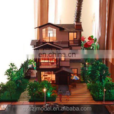 Villa Scale Model With Light Effect /Apartment Building Models / Miniature Models photo-2