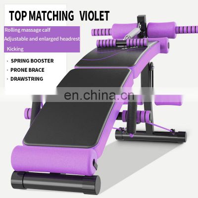 2021 Indoor Fitness Exercise equipment Adjustable Foldable Sit Up Bar bench Abdomen Supine Board