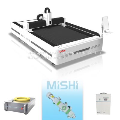 Jinan Mingshi Machinery high cutting precision fiber laser cutting machine 2kw / 1kw laser cutting machine fiber