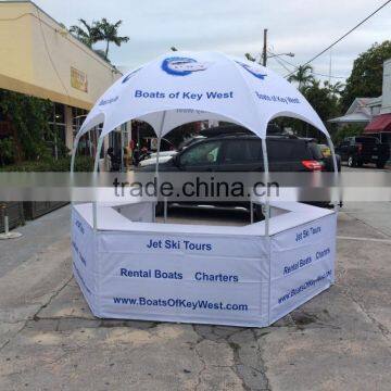 3x3x2.6m hexagonal Exhibition Booth/Dome Kiosk/dome tent display