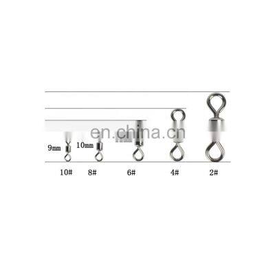 Stainless Steel Black Nickle Rolling Fishing Swivel Snap photo-5