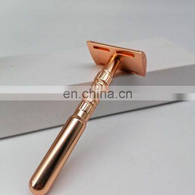 Zinc Alloy Material Men Stainless Steel Double Edge Stainless Steel Safety Razor photo-4